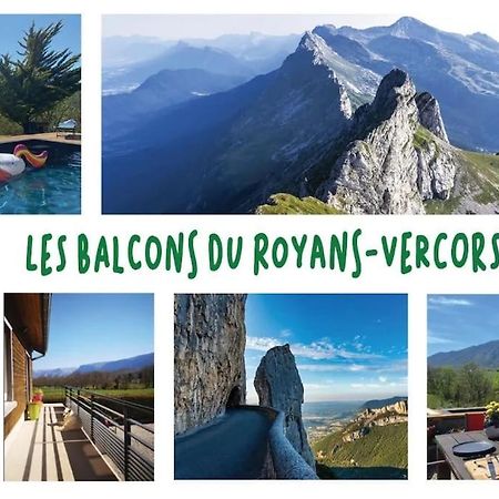 Balcons Du Royans.Logement Entier Piscine Saint-Jean-en-Royans Εξωτερικό φωτογραφία