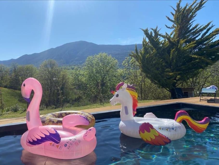 Balcons Du Royans.Logement Entier Piscine Saint-Jean-en-Royans Εξωτερικό φωτογραφία